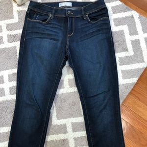Free People Distressed Dark Denim Jeans 021